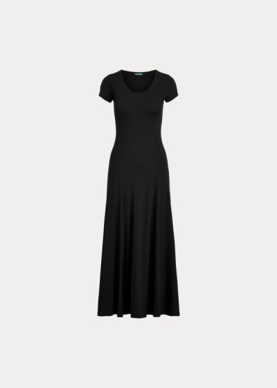 Maxi Vestidos Ralph Lauren Mujer Negros - Cotton-Blend - ULPCO6051